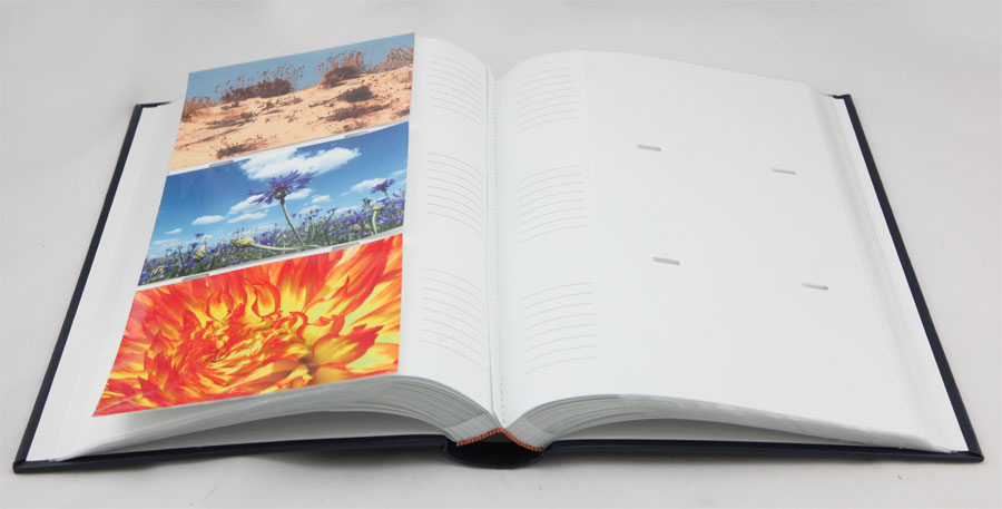 Tradition Einsteckbuch in Schwarz für 300 Fotos in 10x15 cm Einsteck Foto Album 