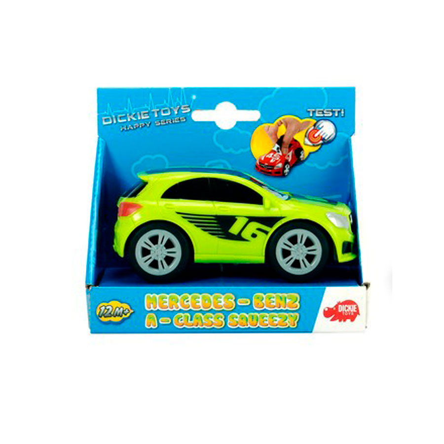 Dickie Mercedes A Klasse Squeezy Auto knautschbar Spielzeug Fahrzeug ab 1 Jahr