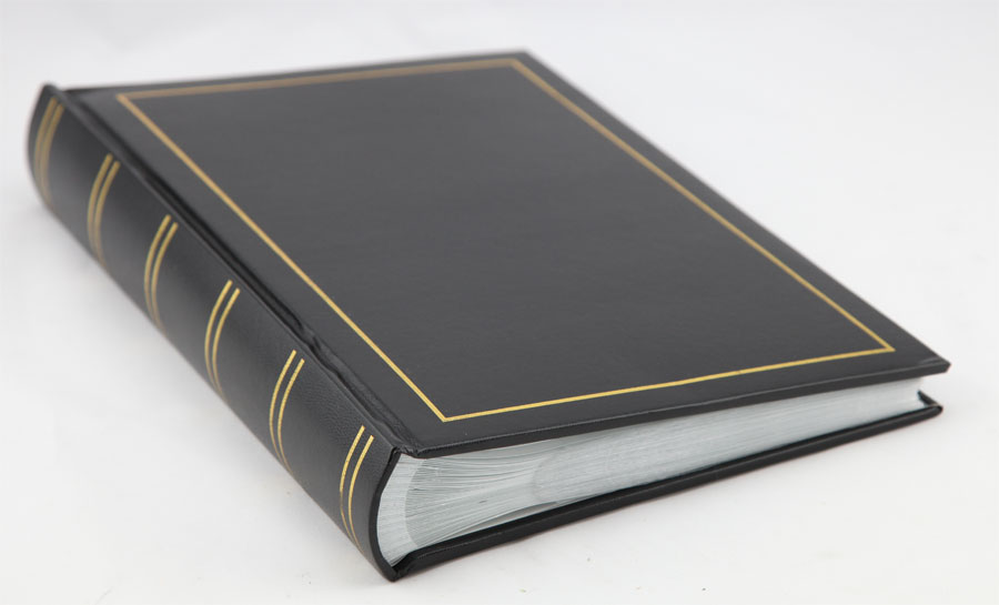 Tradition Einsteckbuch in Schwarz für 300 Fotos in 10x15 cm Einsteck Foto Album 
