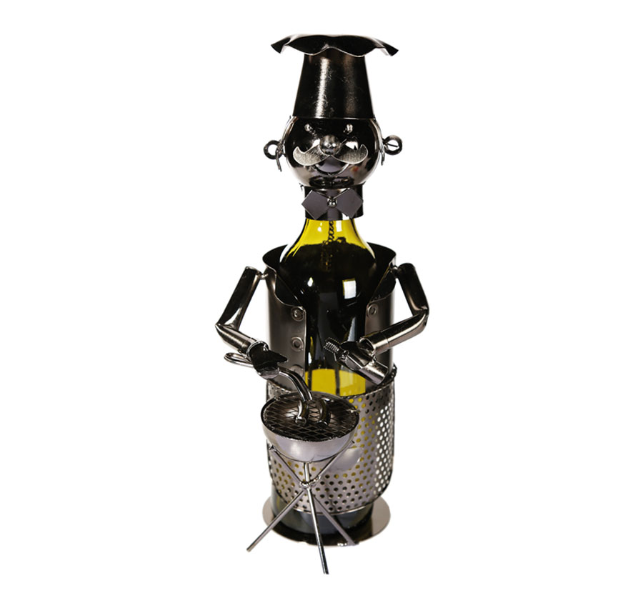 Metall Flaschenhalter Weinflaschenhalter Figur Sekthalter Halter zur Auswahl