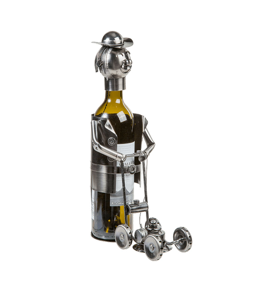 Metall Flaschenhalter Weinflaschenhalter Figur Sekthalter Halter zur Auswahl